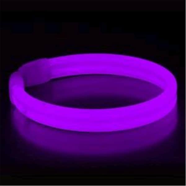 Endless Games Wide Glow Stick 8 in. Bracelet, Purple, 30PK EN3330874 - main